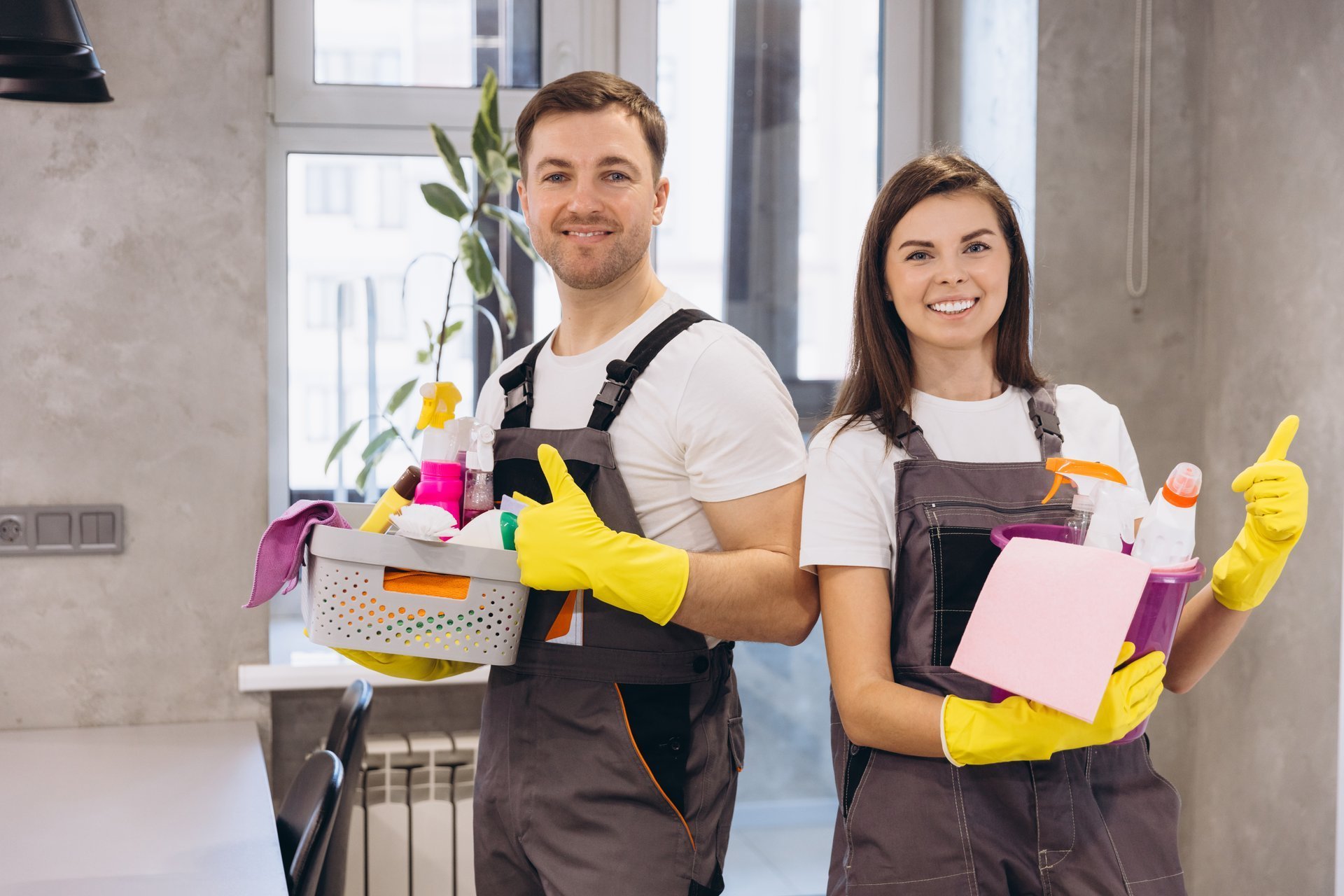 Professional cleaners providing janitorial services in Denver